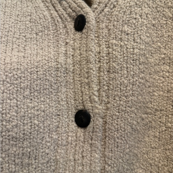 $425 VINCE Bouclé-Knit Wool-Blend Cardigan Sz L - Picture 6 of 12